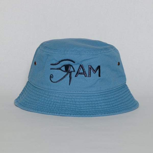 Eye AM Bucket Hat | Dull Blue / Black